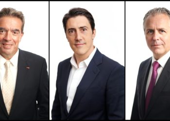 Clipway Managing Directors Vincent Gombault and Ingmar Vallano, and Benoît Verbrugghe