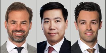 Chris Rust, Lei Lei and Lachlan Viney at Sound Point Capital