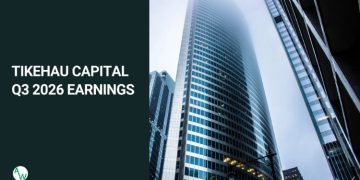 A graphic representing Tikehau Capital's Q3 2026 earnings report